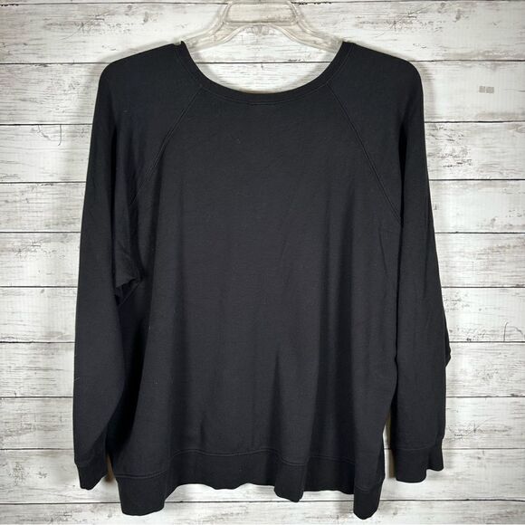 Torrid Party Gold Sequin Leopard Black Pullover Cotton Spandex Sweatshirt 3X - Picture 5 of 8